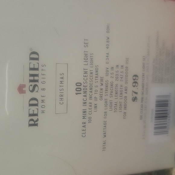 NEW 5 boxes of red Shed 100 Clear Mini Lights - Picture 3 of 3